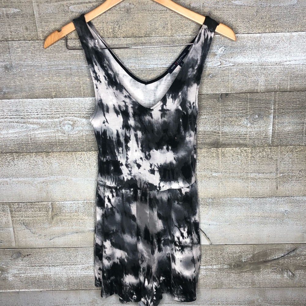 One Clothing tie dye one piece shorts jumper one piece set